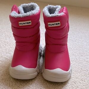 Hunter Kids Pink Snow Boots